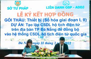 OSP successfully signed the Digitization Project Contract with Da Nang City’s Department of Justice
